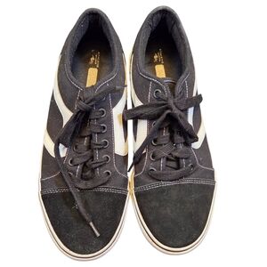 Athletic Works Men's Suede Black and White Sneakers Size 9